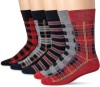 Essentials Men's Patterned Dress Crew Socks